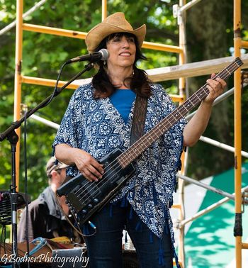 Margey Peters holding it down in PA at the Bucks County Blues  Society Picnic 2016
