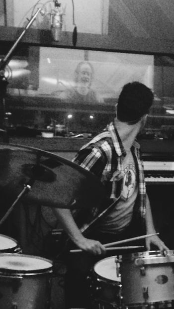 Josh Rodgers sitting in on drums
