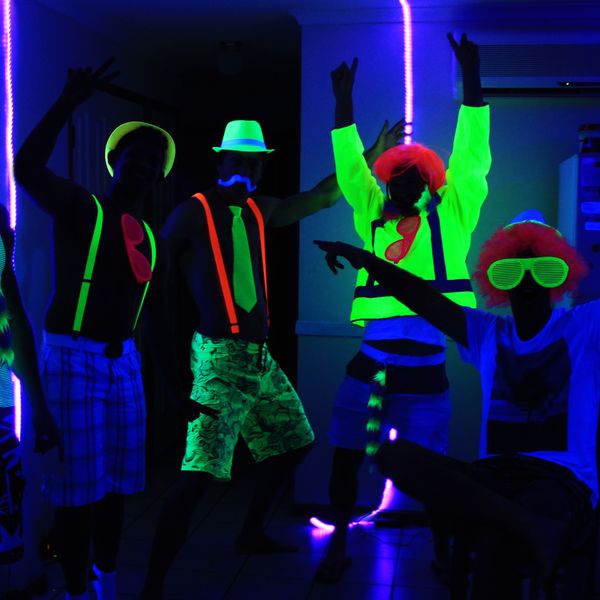 Glow Party Costumes and Props