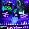 3 x GLOW PARTY KITS - UV BLACK LIGHTS & Free EXPRESS postage!