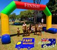 Inflatable Arch with Start Finish Banners & Electric Pump - Free postage Australia wide