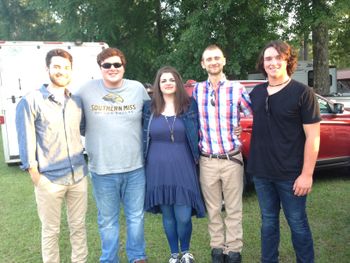 Atwood Music Festival, 05/28/16. L-R: Sam Mooney, Zack Farnham, Brittany D, Cole Powell, Kyle Graves. Photo by Cindy Carr Williamson.
