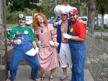 Mario Brothers Halloween Set, Big Cypress Florida. Big Meat
