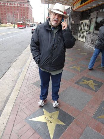 Tommy at Ray Charles' Star, Memphis
