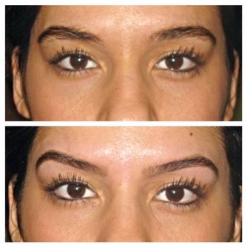 Brows before & after
