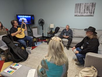 Green Room with Carl Tosten, Dean Oliver, Curtis Peoples, Sherry Lee, Kim Walls - Photo By Nick Depew
