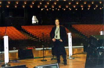 On the stage of the Grand Ole Opry
