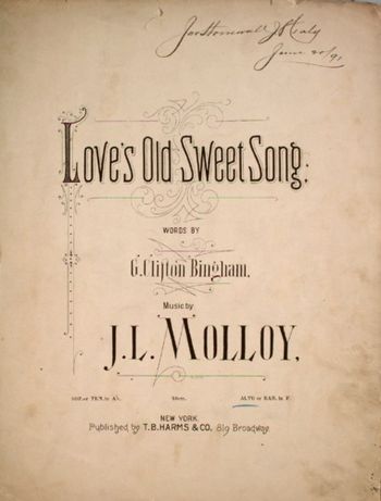 Love's Old Sweet Song
