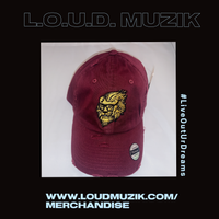 L.O.U.D. LION Dad Hat (Burgundy) 