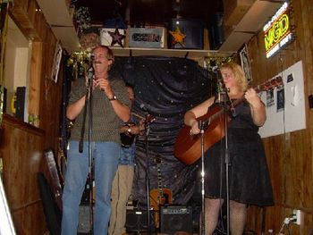 with Rich Parrish on Harp and Ron Slimm at Michael's Pub, North Hollywood, California
