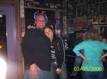 The big bouncer dude and I at the famous Tootsie's in Nashville
