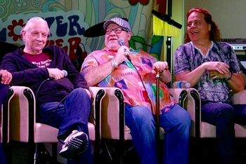 Jim Kale, Garry Peterson and me doing a Q&A
