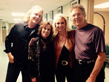 Clearwater FL - Christmas show with (left to right) Me, Cathy D. Lori Puckett and Gary Puckett - 12/20/14
