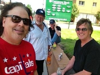 The Grass Roots relax before sound check at the Route 66 Festival - 8/3/13
