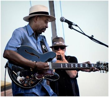 backing John Primer at Greeley Blues Jam( photo by Tarry Underwood)
