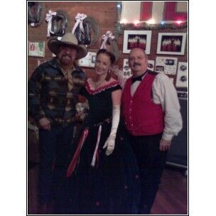 Miss Devon & the Outlaw with Michael Martin Murphy, at his 'Cowboy Christmas Ball' in Anson, Texas. (2008)
