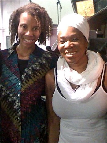 With India Arie for rehearsal
