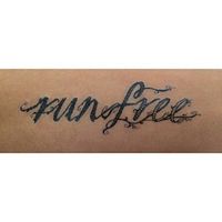 Run Free Temporary Tattoo