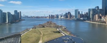 Daytime view from Roosevelt Island.
