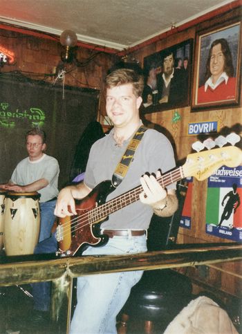 Playing bass in San Francisco - 1995
