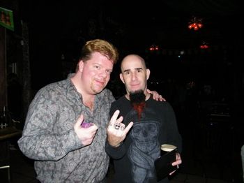 BG and Scott Ian of Anthrax in Los Angeles, CA -
