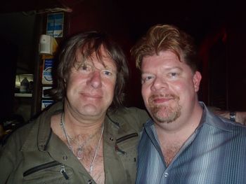 The late keyboard wiz Keith Emerson and me at the Baked Potato in 2012
