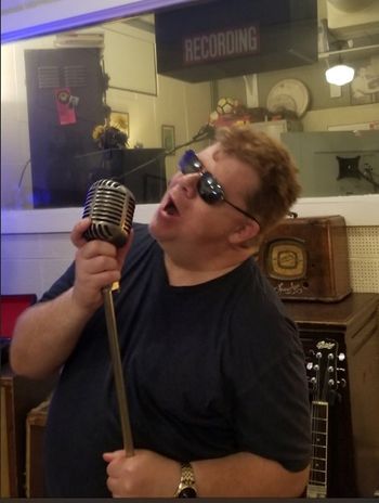 BG at Sun Studio in Memphis Tennessee - singing on the original mic used  in the 50's! Memphis, TN - June 2022
