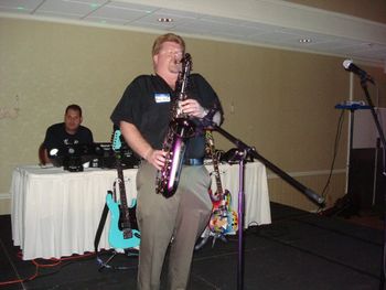 Playing sax for Rundgren Radio - 2010
