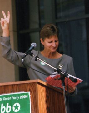 Yep, that's me running for office Green Party Candidate PA State House of Representatives Giving the People a choice October 2004
