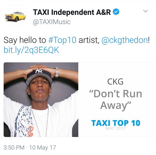 CKG makes #TOP10 List For TAXI A&R's!
