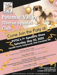 Potomac Valley Tibetan Spaniel Club Designated Specialty Show
