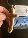 Lightning wood  clergy cross with cedar driftwood 