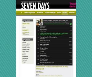 Sound Bites Seven Days http://www.sevendaysvt.com/vermont/VideoArchives?category=2126009&features=Stories&oid=3392024
