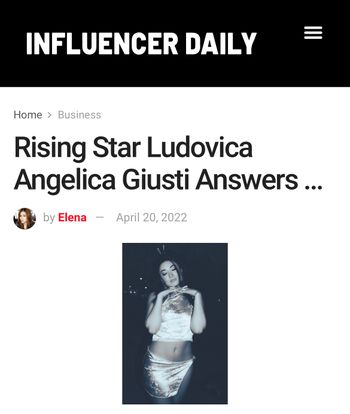 Influencer Daily - Ludovica
