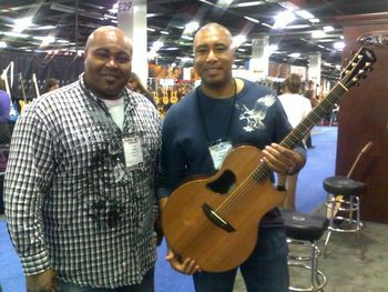 Fitz and NY Yankee slugger Bernie Williams He really can play a guitar check out his CD everyone
