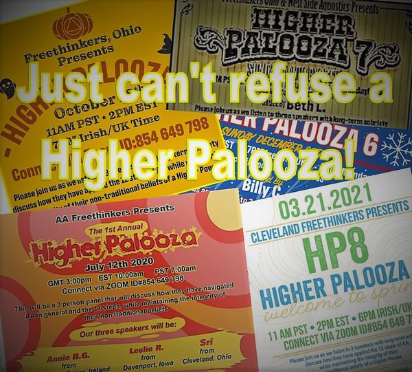 Episode 57 Inside Higher Palooza a secular AA extraveganza