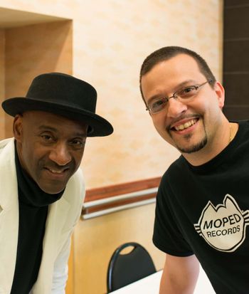 Jason with Marcus Miller - photo by Don Peer
