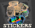 Beard Holographic Sticker