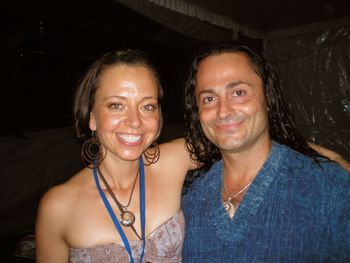 With multi-instrumentalist Tony Khalife at Bali Spirit Festival 2009
