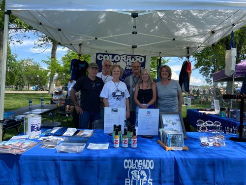 2022 CBS Booth and Volunteers at Greeley Blues Jam