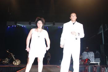 Christine and Trevor in the FABOLOUS white!!!
