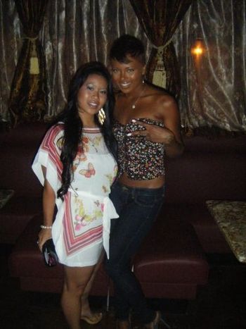 Me and Eva, ANTM, hanging our at Chaucer's the after Party of our Day 5 of Urban Fashion Week!
