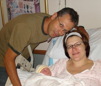Marsha's daughter Naomi and hubby Chris with Hannah Joy born 9/15/08
