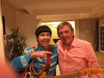 With KENNY DALGLISH himself, "KING KENNY" - ex- Liverpool footballer, what a lovely man, he booked us for his latest party, what an honour !
