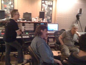 in the studio with Burton recording Above The Ground Los Angeles
