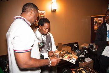 Mr.GLAMARUS AND DJ DUNTEE FROM UNIQUE SOUNDS AT ALBUM RELEASE PARTY JUNE 16TH 2012
