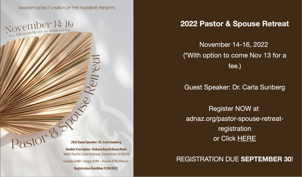 Pastor and Spouse Retreat
