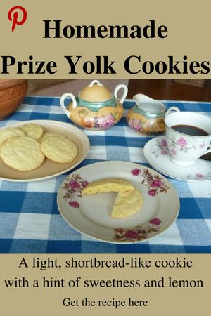 Homemade prize yolk cookies from scratch