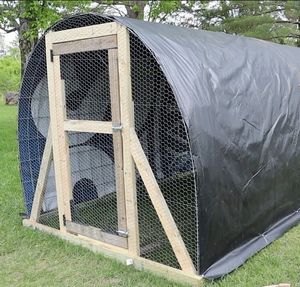 Hoop house design - photo from Living traditions homestead