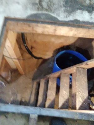 Well plumbing brought into house by well pump contractor